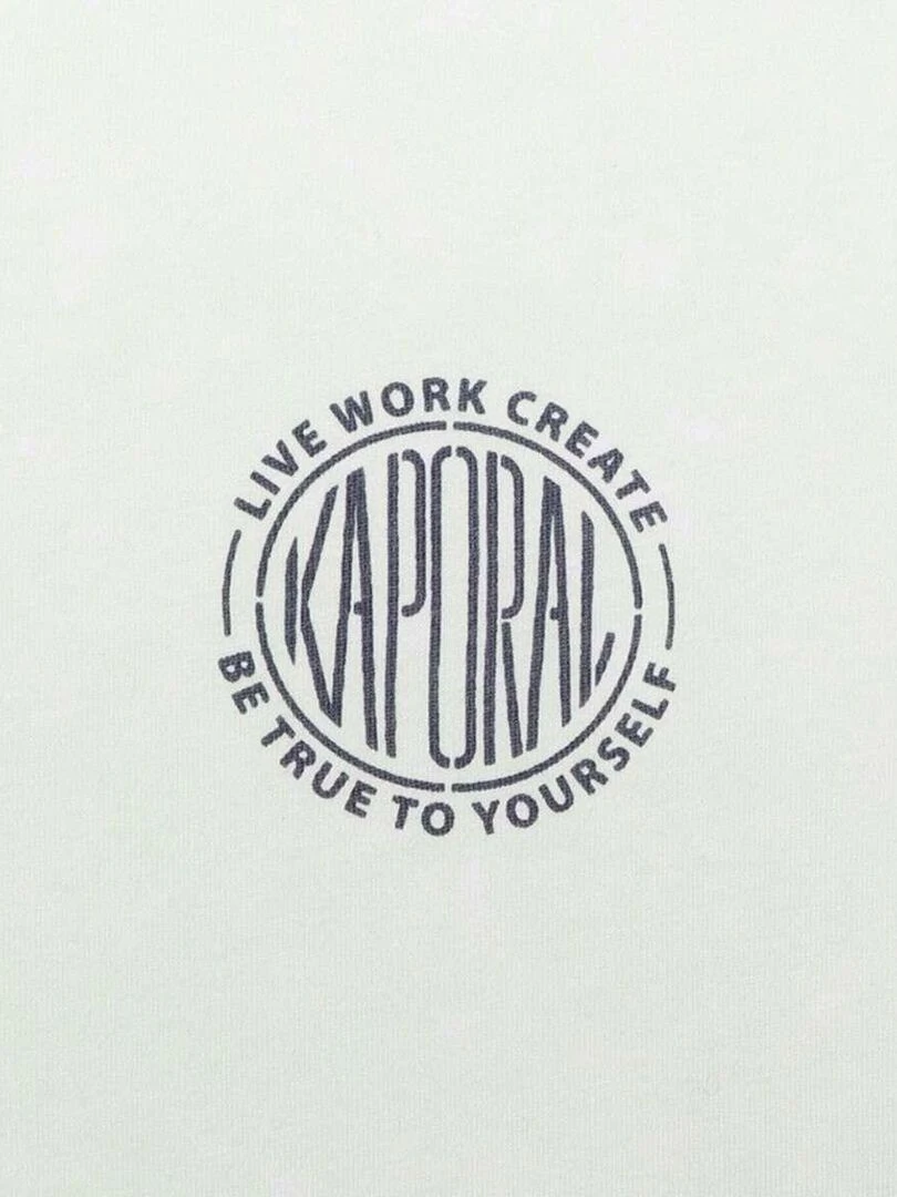 KAPORAL   T shirt en coton col rond   Vert d'eau