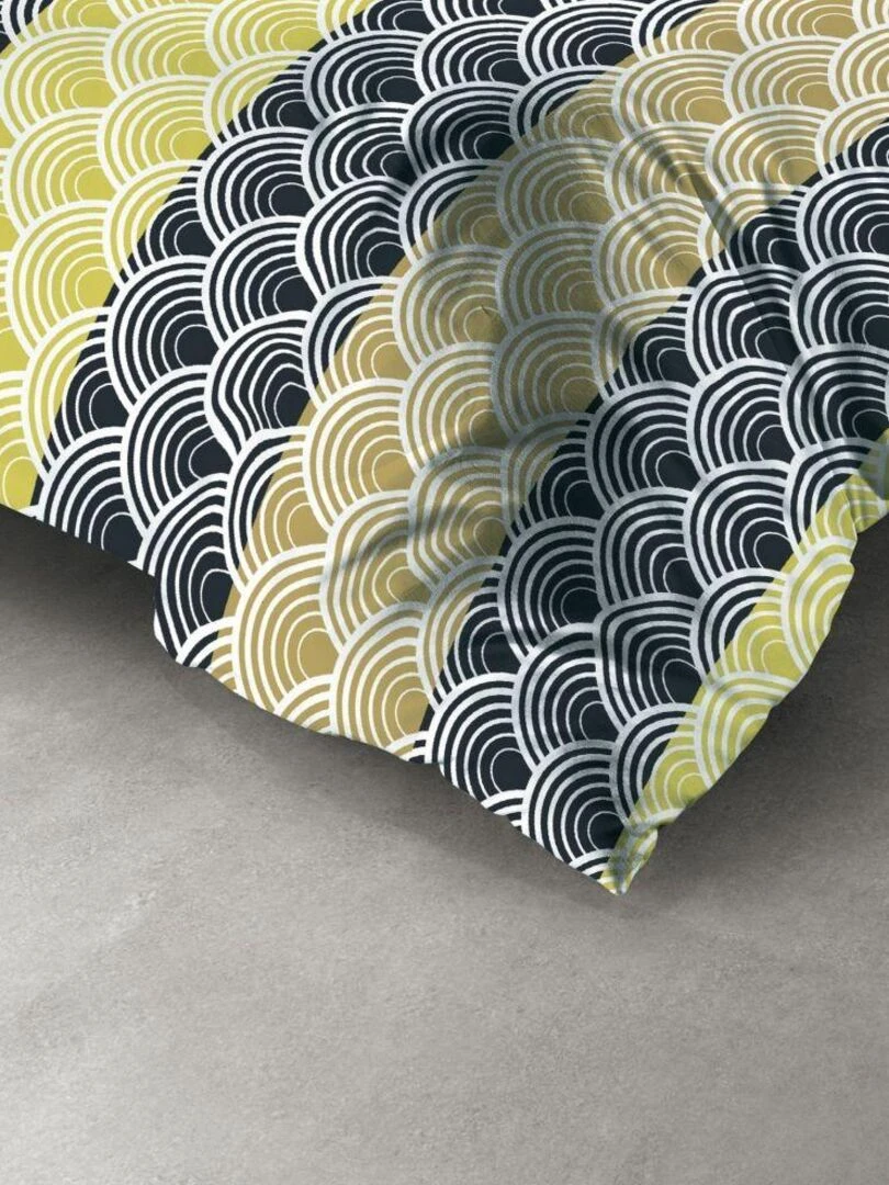 Housse de couette 140x200 cm + 1 taie d'oreiller 63x63 cm Microfibre Hiko   Vert