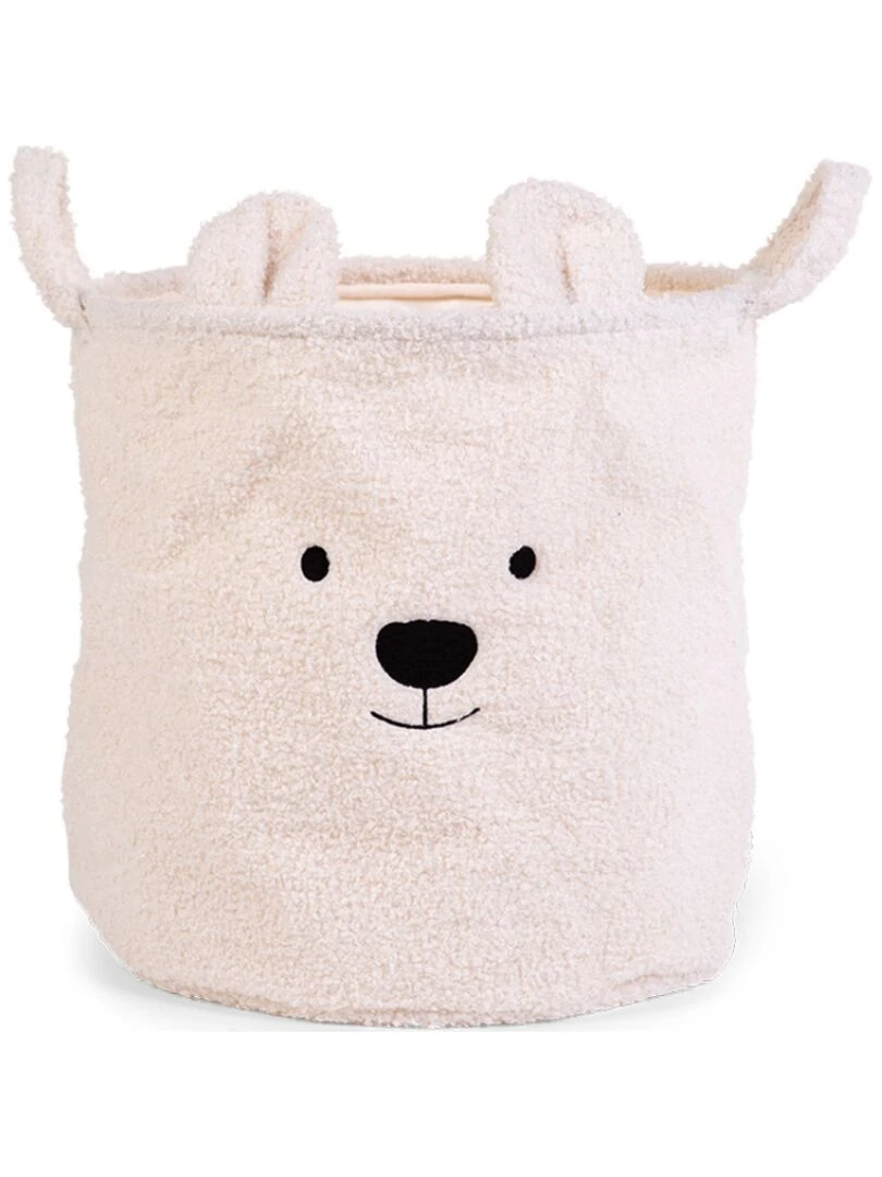Panier de rangement Teddy écru (40 x 40 cm) Ecru