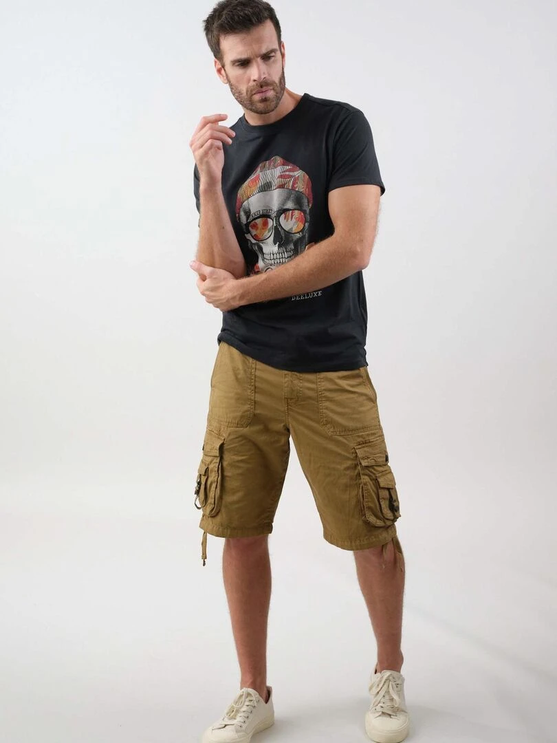 T shirt rock pour homme 'Deeluxe' gris anthracite