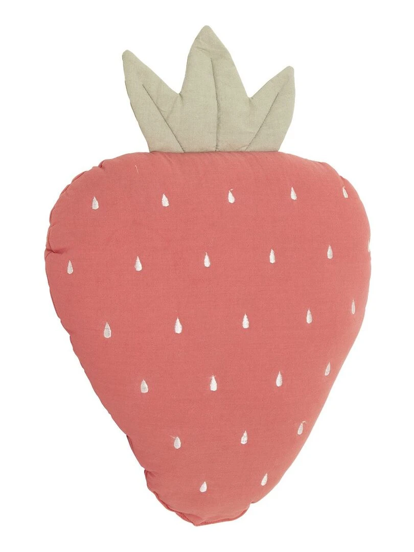 Coussin forme fraise Summer Rose