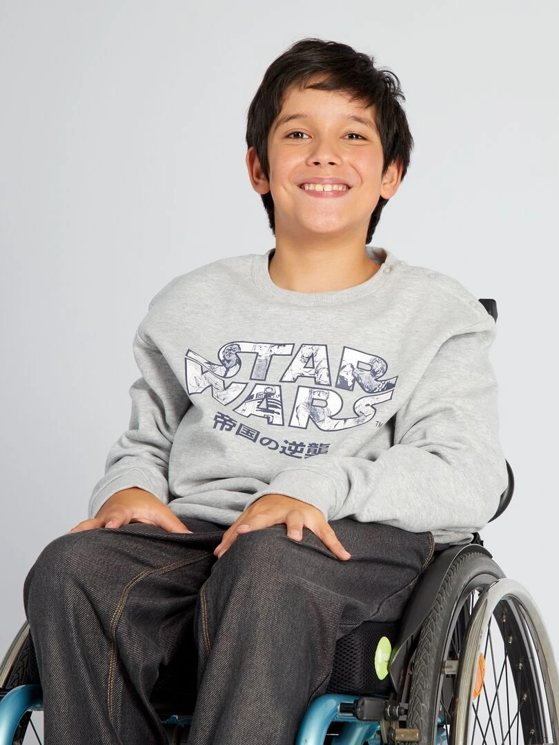Sweat en molleton 'Star Wars' So Easy Gris