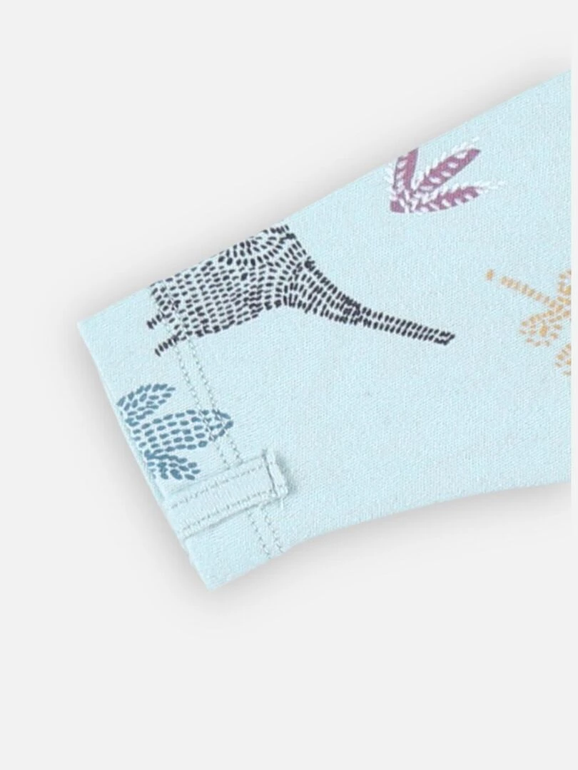 Pyjama 1 pièce imprimés éléphants en jersey    Noukie's   Vert