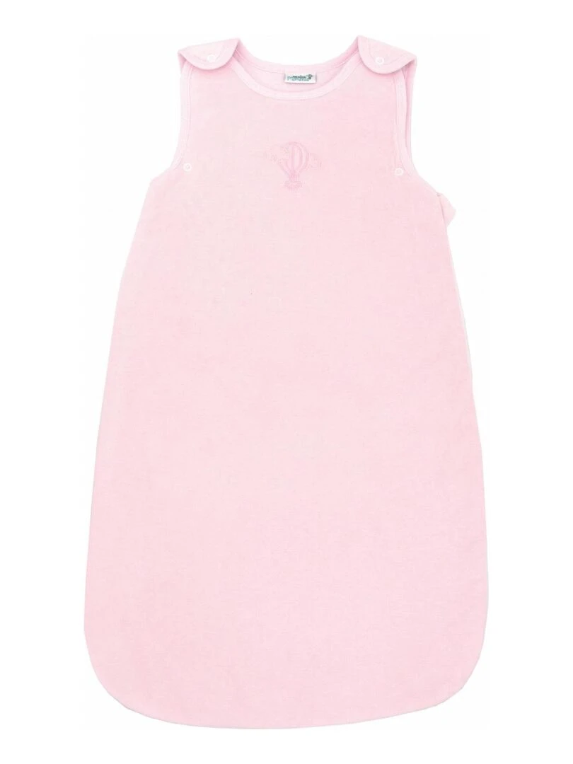 Gigoteuse évolutive 3 6 mois en Velours & Coton Bio Pivoine Rose clair
