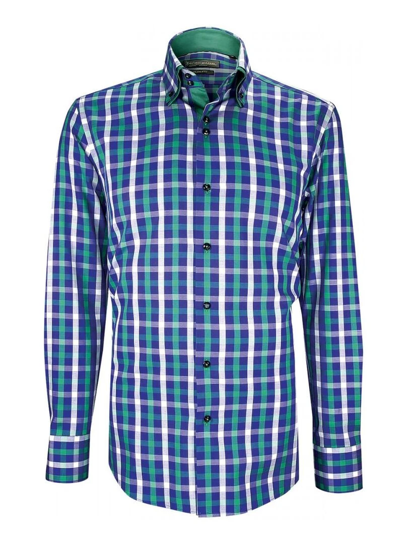 Chemise double col à coudières LORENZO Vert