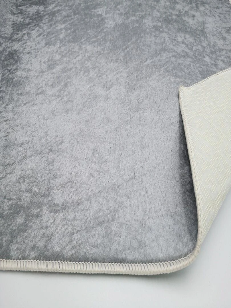 Tapis Pastel Uni Gris   Gris