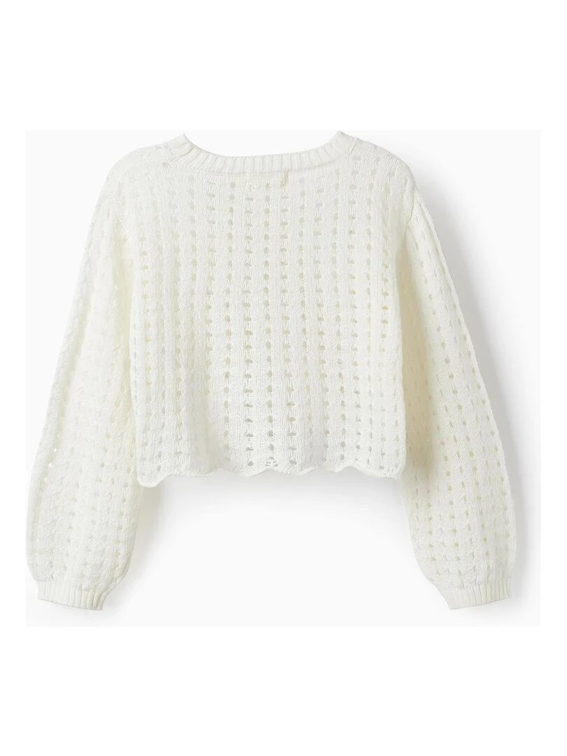 Pull en Maille en Coton pour Fille THE WAVE TRIBE Beige clair