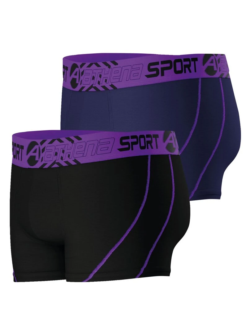 Lot de 2 boxers homme Air Performance   Bleu foncé