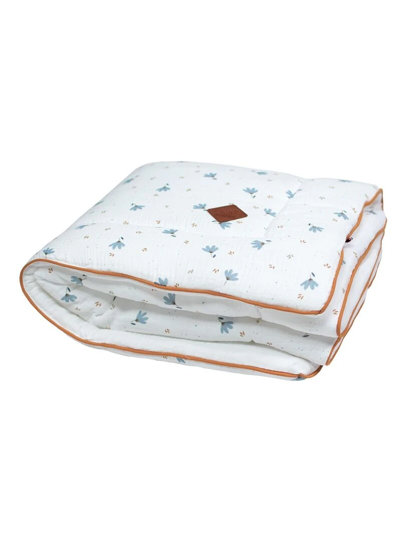 Ma première couverture bébé Bleuet Blanc