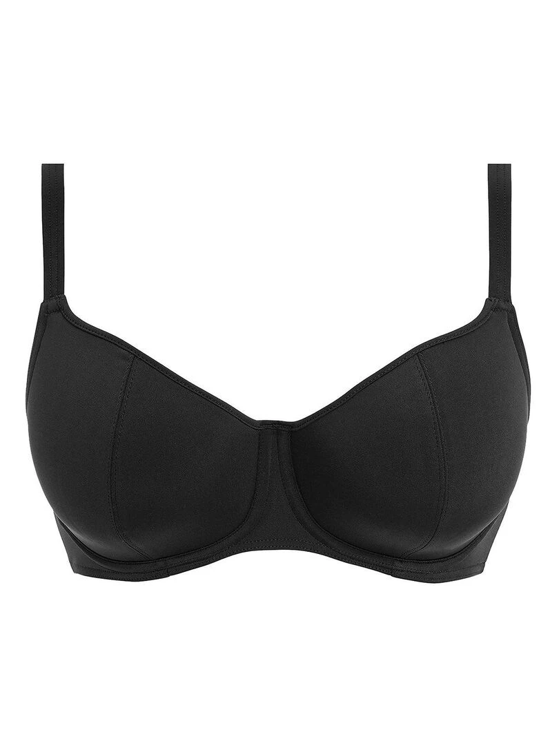 Haut de maillot de bain uni à armatures Jewel cove   Noir