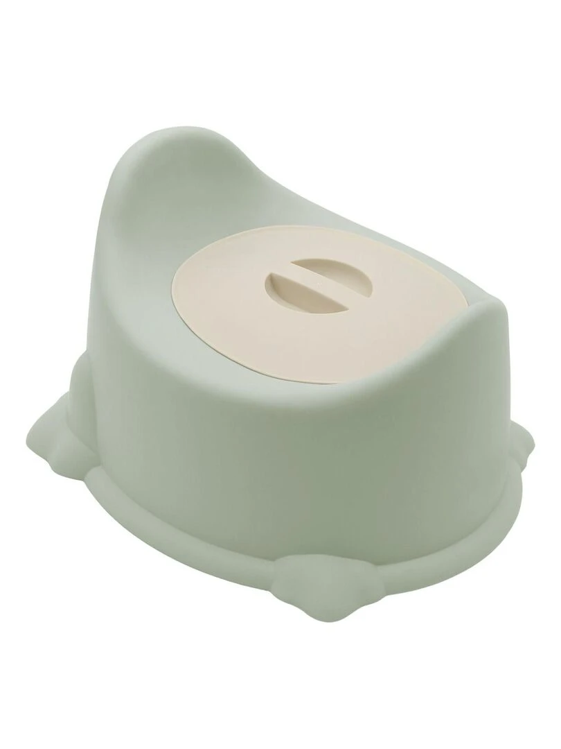 Lot de 2 pots de toilette pour bébé avec couvercle et poignée de transport Monsieur Bébé Vert