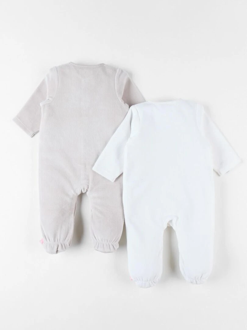 Set de 2 Dors bien en Velours Noukie's Beige