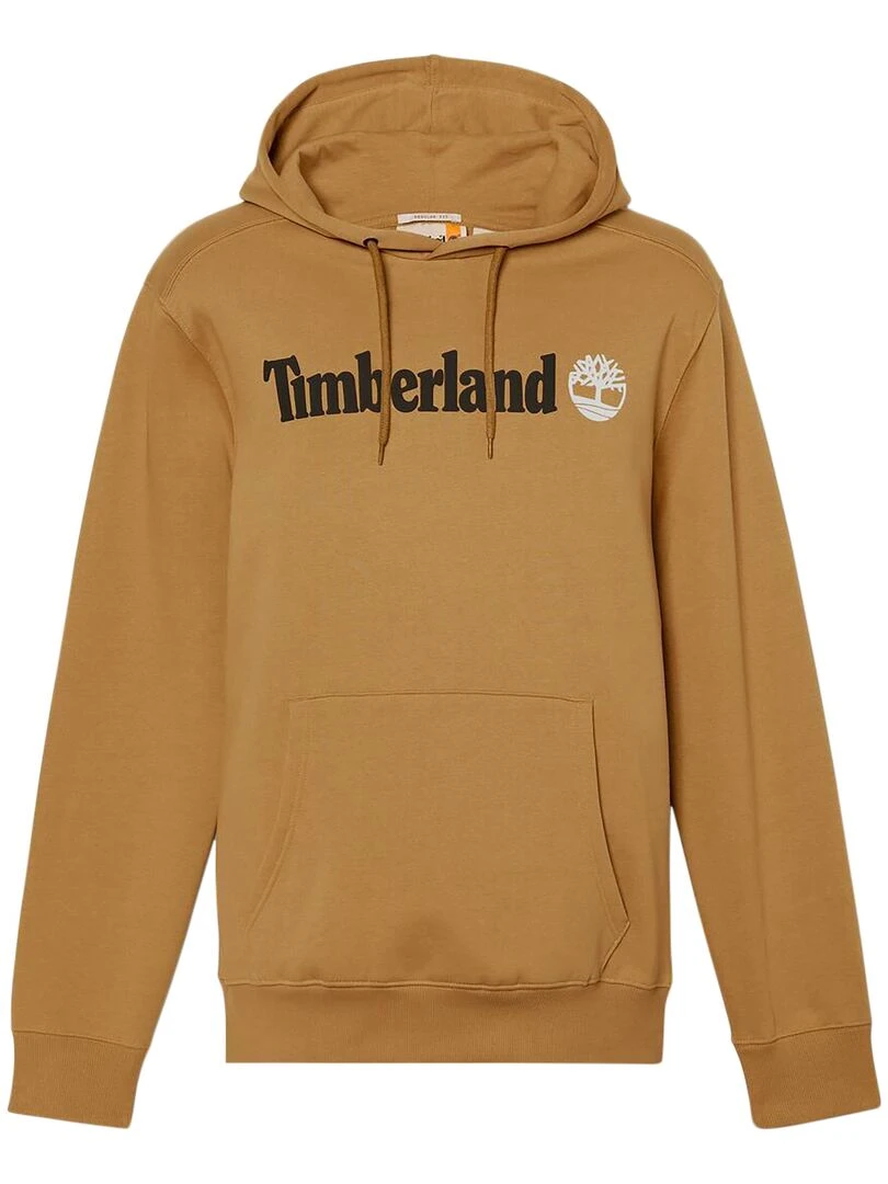 Sweat à Capuche Timberland Linear Logo Marron