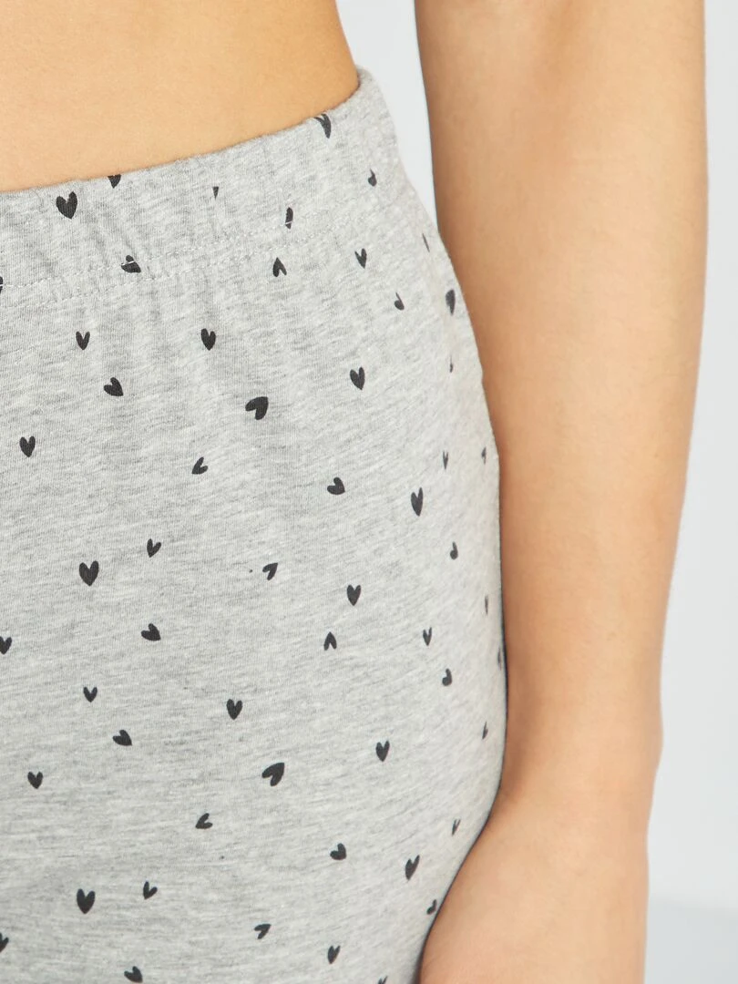 Tee shirt en maille jersey   Noir