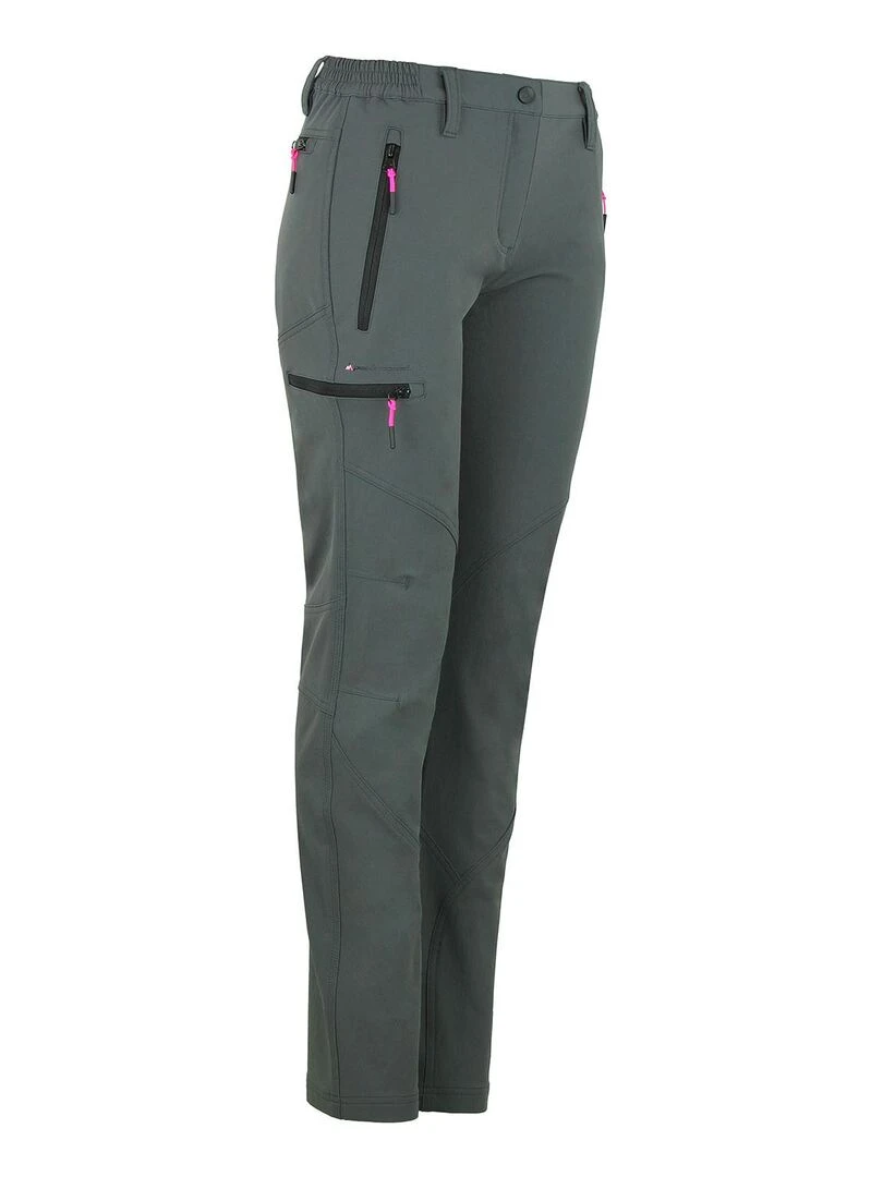 Pantalon de randonnée femme ABOR   PEAK MOUNTAIN   Gris