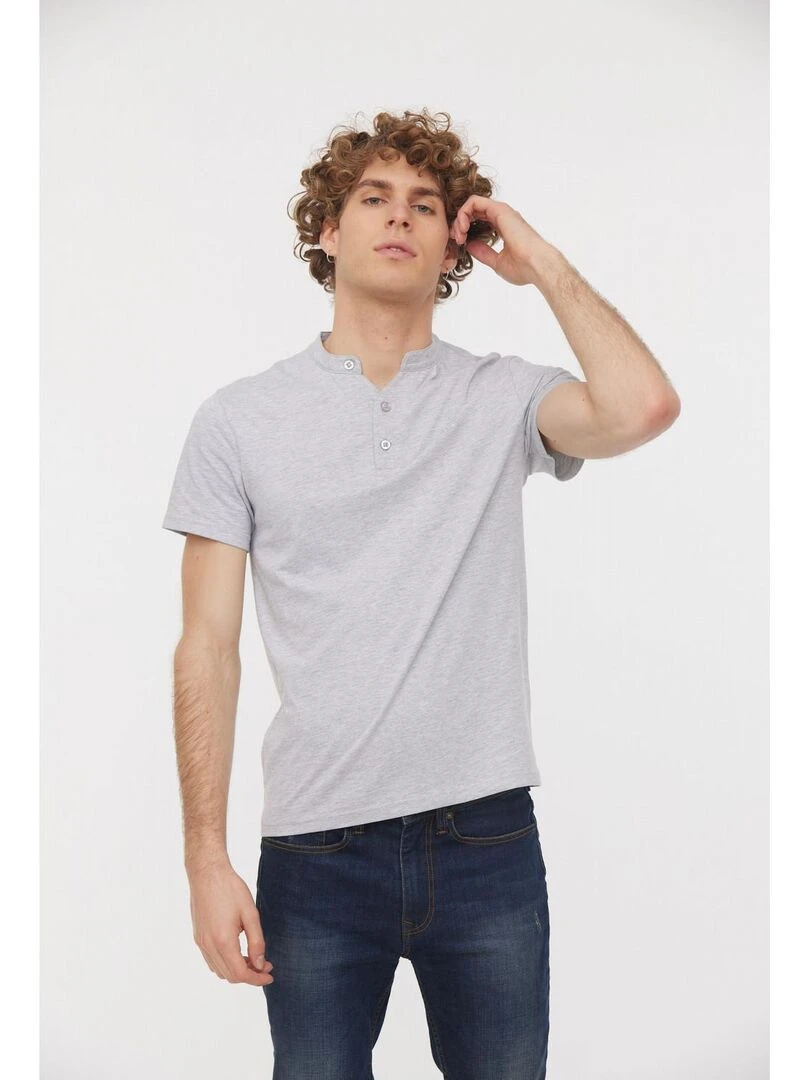 Lee Cooper   T Shirt manches courtes coton regular ASILO   Bleu