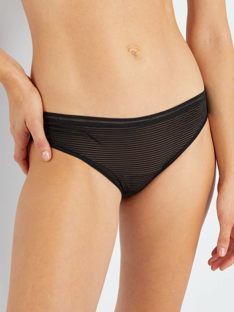 Culotte microfibre noir