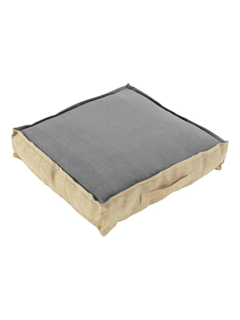 Coussin de sol Jute Collection Belitas Kaki