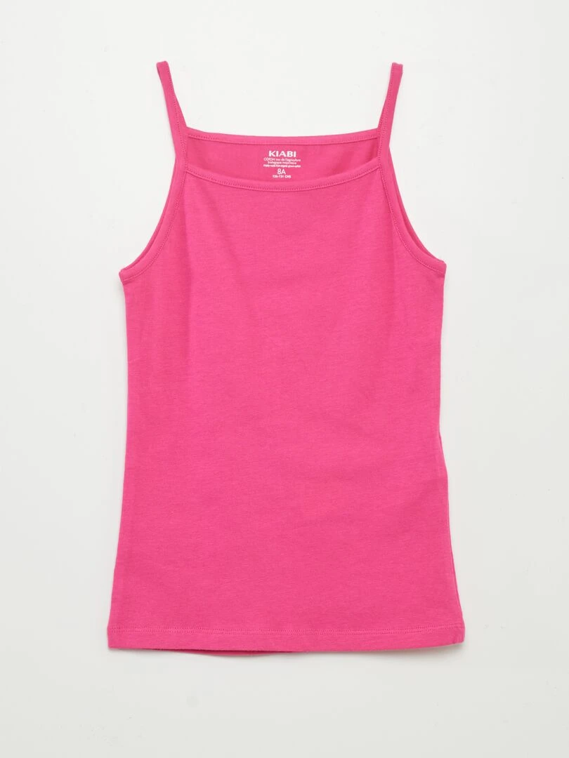 Lot de 2 débardeurs unis   ROSE