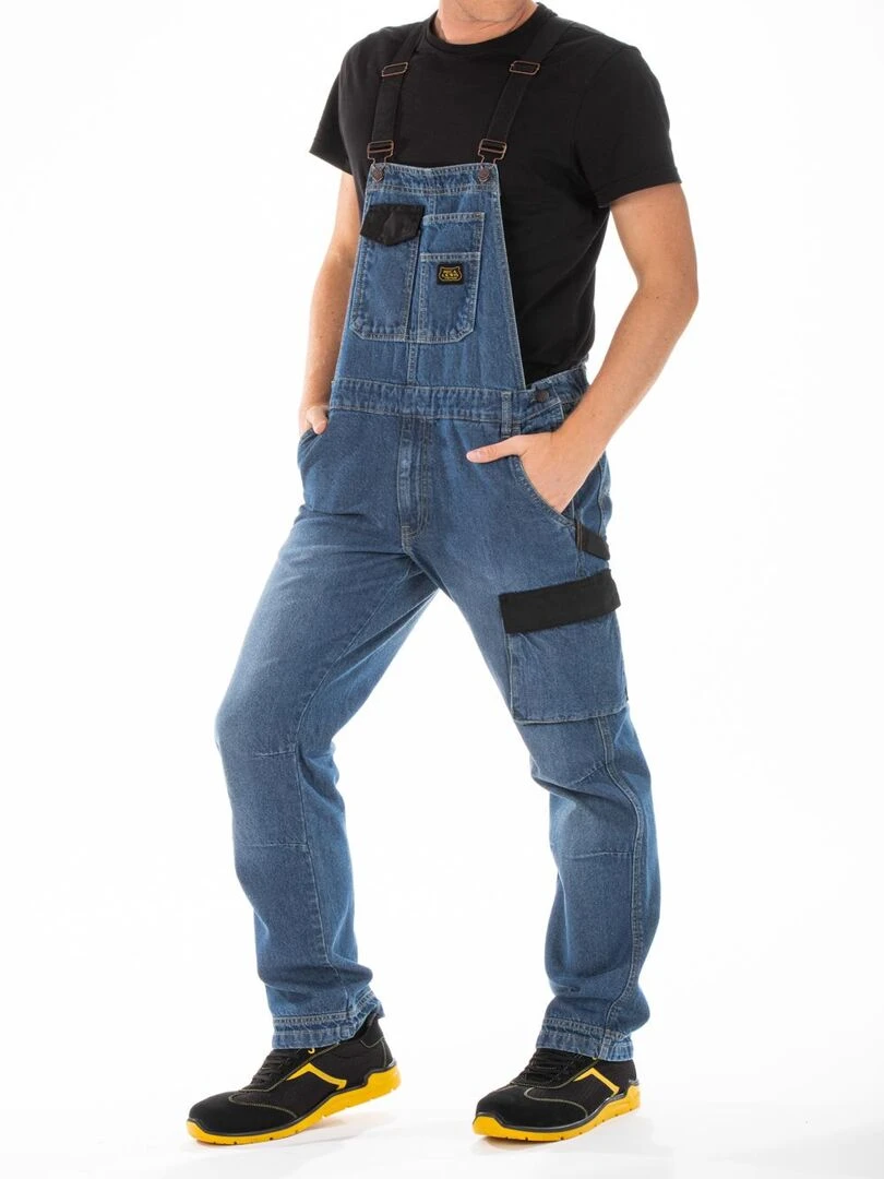 Salopette de travail en jeans JIMMY 'Rica Lewis' Bleu