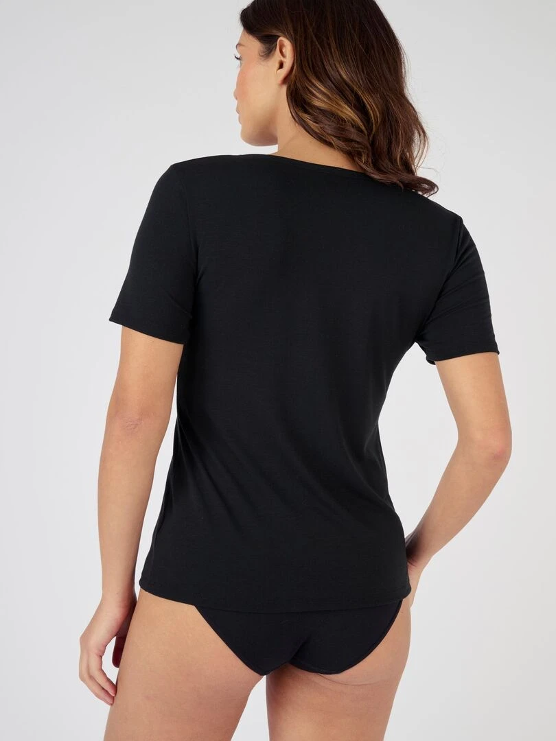 T shirt manches courtes thermorégulant Evolutyl   Damart   Noir