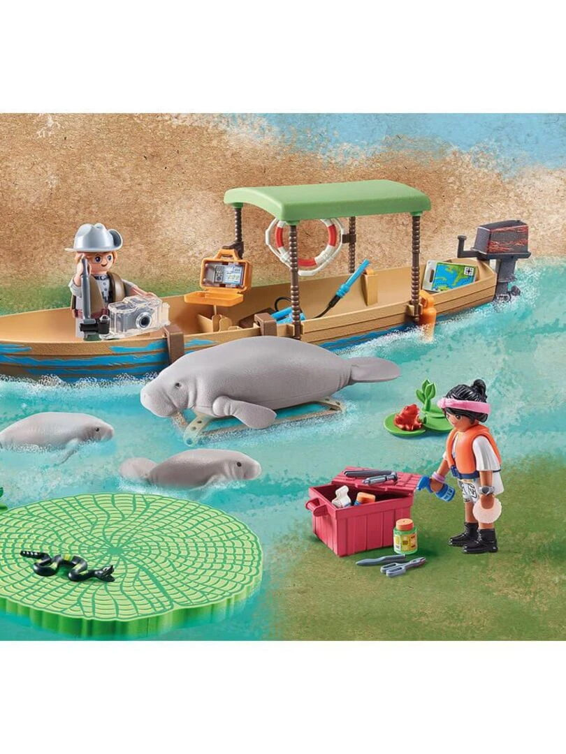 Playmobil 71010 Wiltopia : : Pirogue et lamantins   N/A