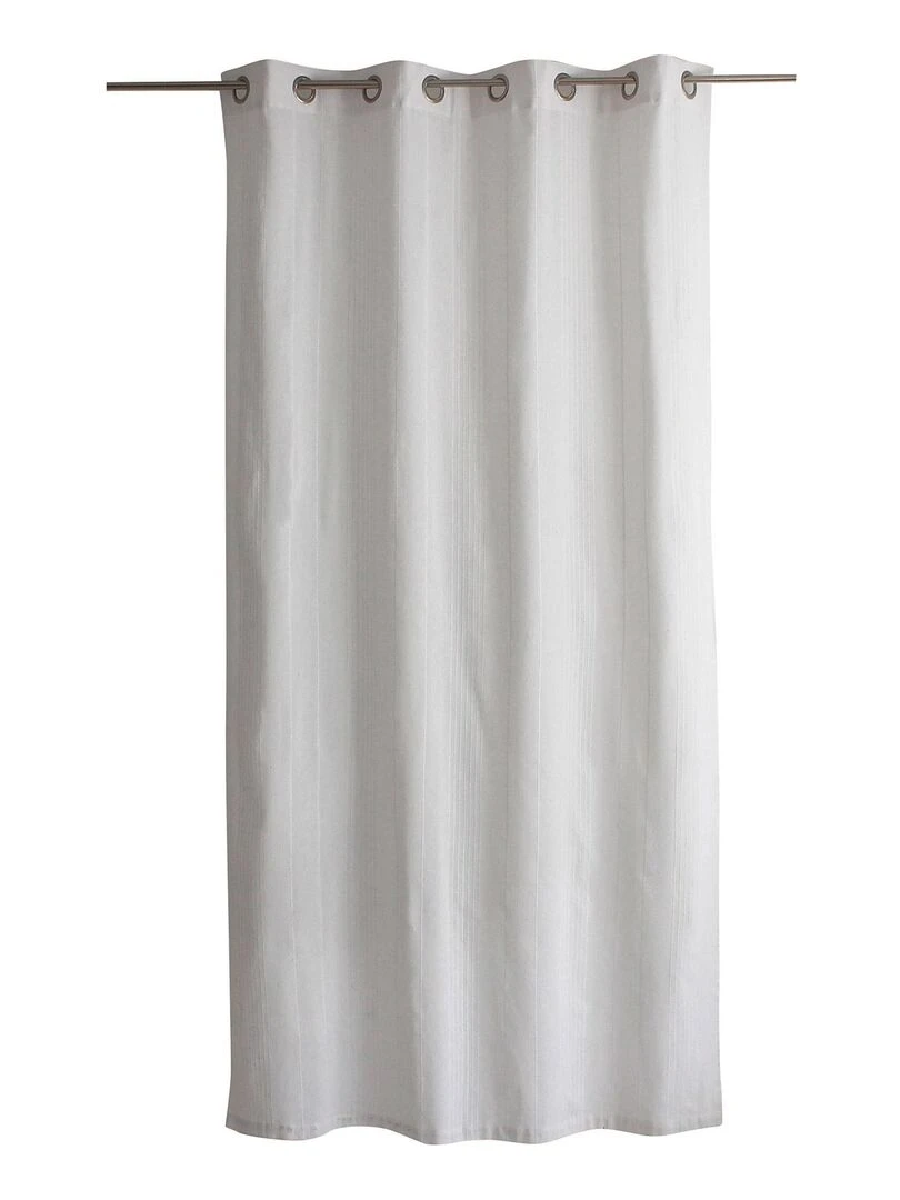 Rideau tendance en coton recyclé Blanc