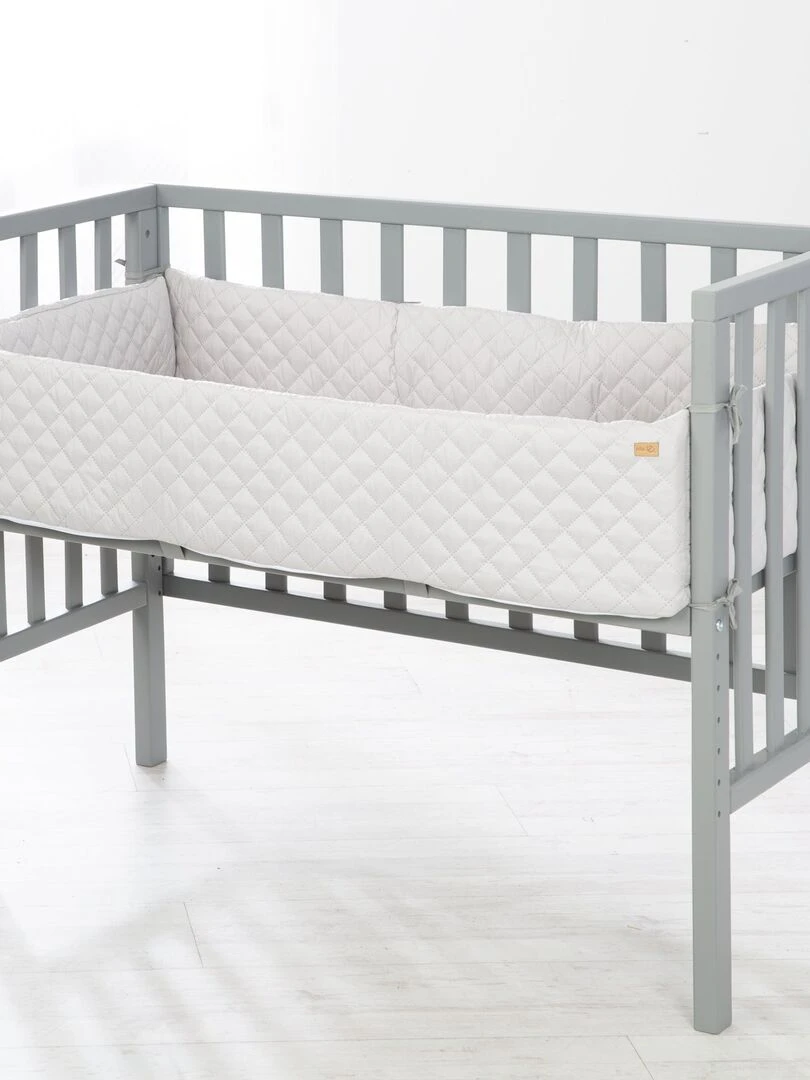 ROBA Lit Cododo "roba Style" 2en1 + Matelas + Tour + Barrière   Gris   Gris