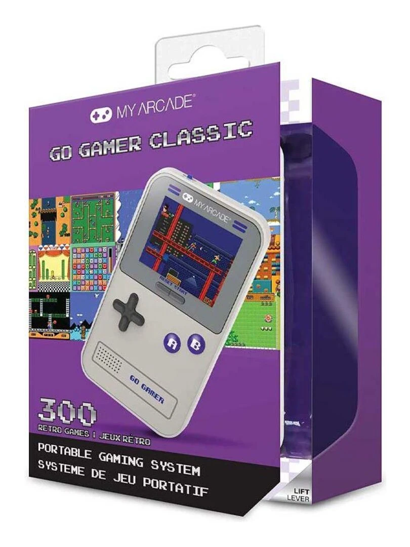 Go Gamer Violet 300 jeux Console de poche My Arcade   N/A