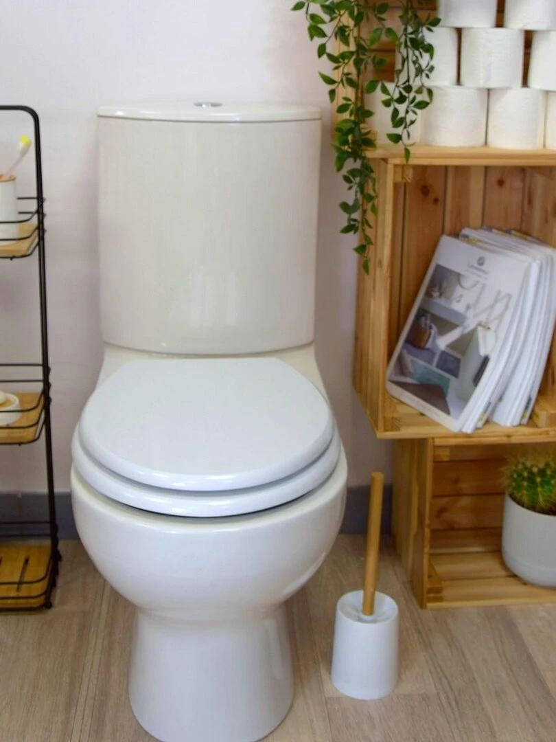 Guy Levasseur Abattant WC MDF compressé blanc 42.5cm Blanc