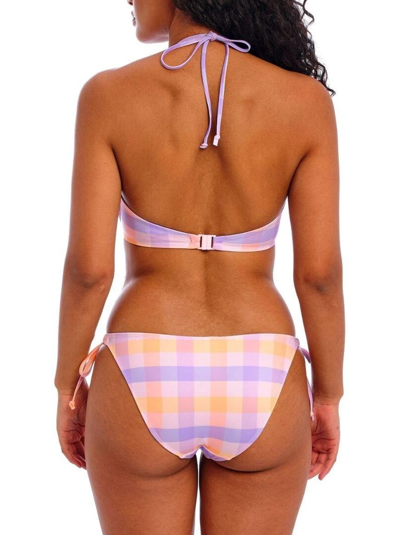 Bas de maillot de bain à nouettes Harbour Island   Rose