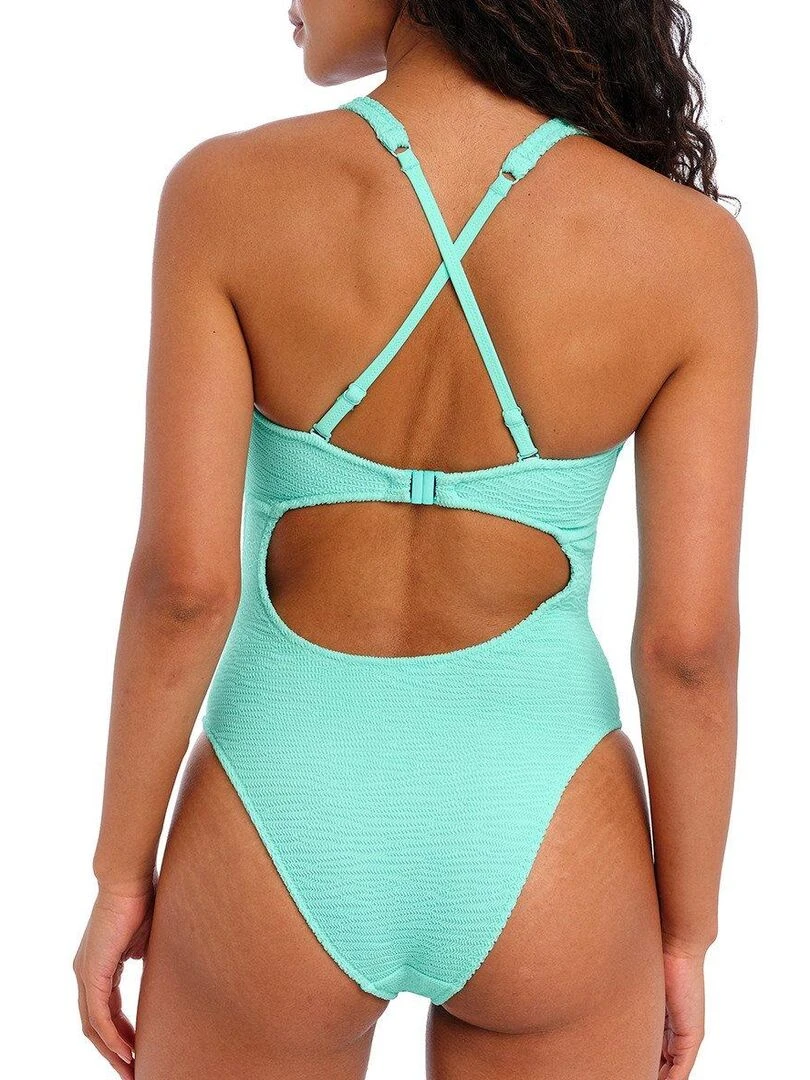 Maillot de bain 1 pièce avec armatures Ibiza waves   Bleu