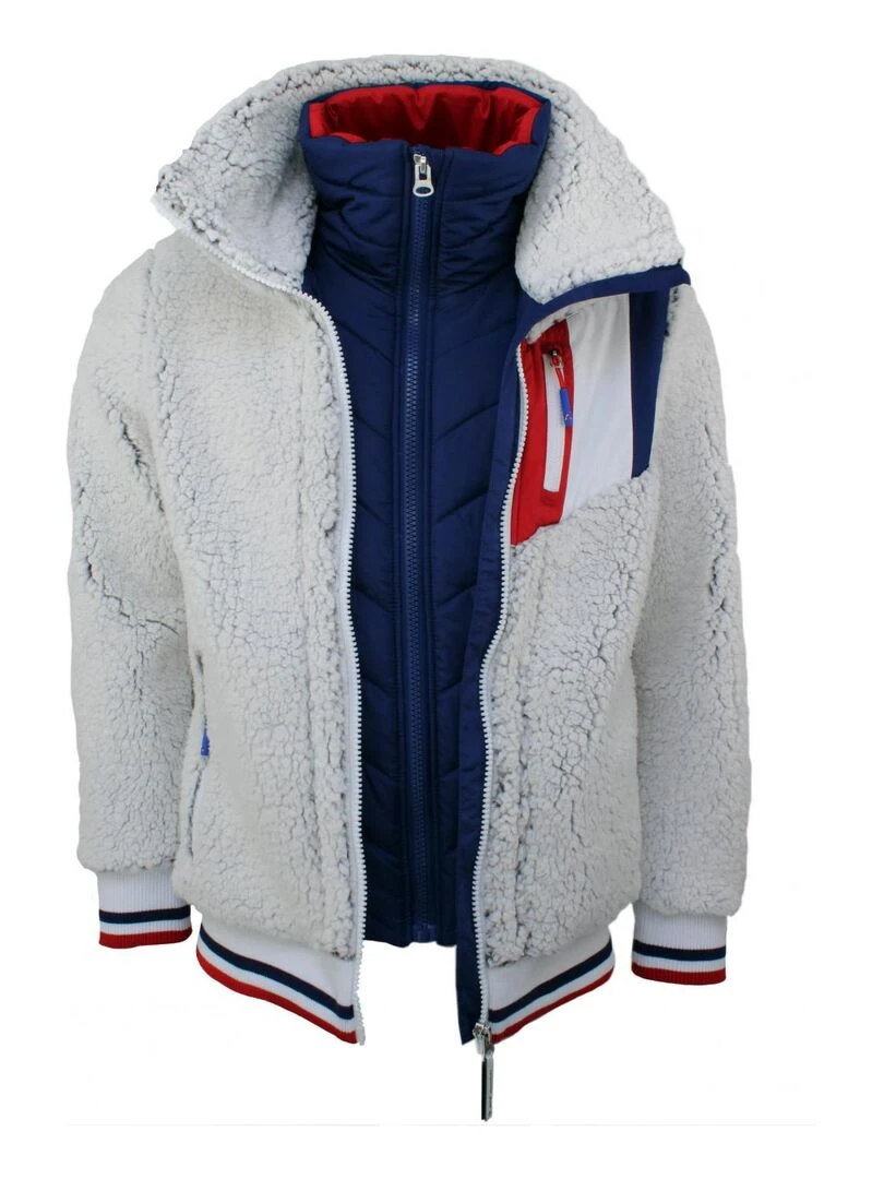 Polaire homme CORNEILLE   PEAK MOUNTAIN   Blanc