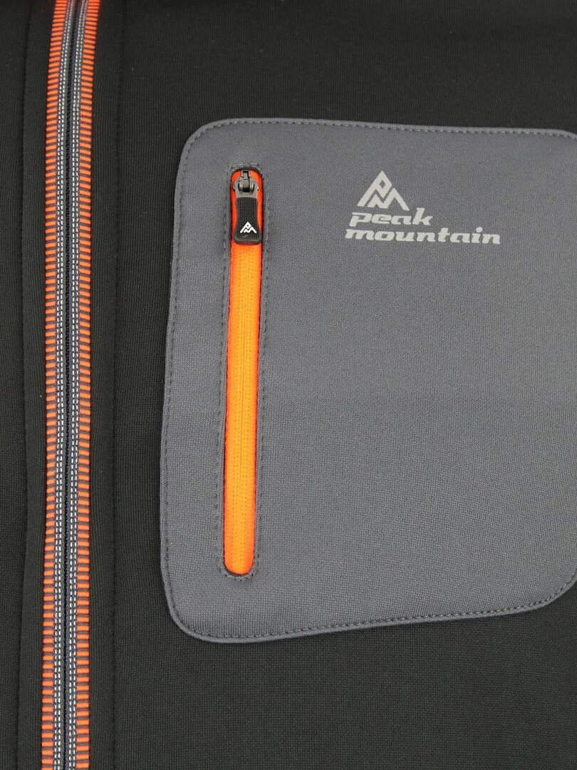 Blouson polarshell homme CEMARO   PEAK MOUNTAIN   Noir Noir