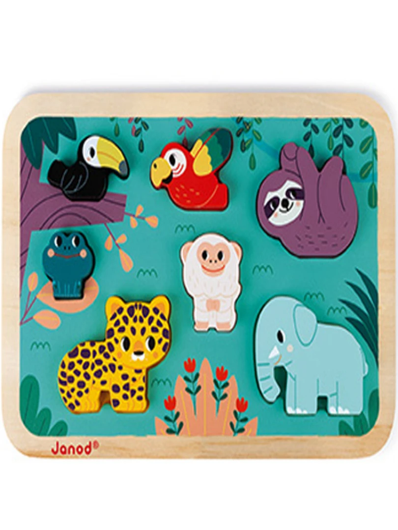 Puzzle À Encastrer Chunky Jungle Wwf (7 Pièces) N/A