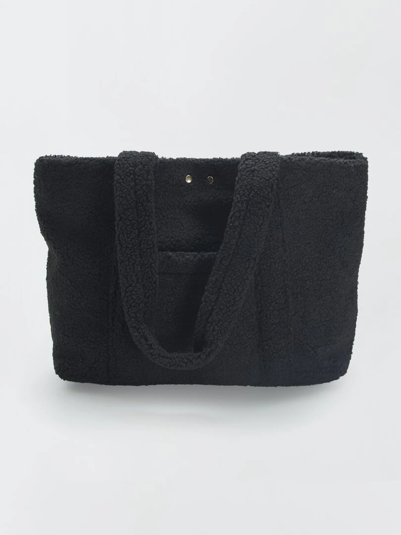 Cabas en sherpa   Noir