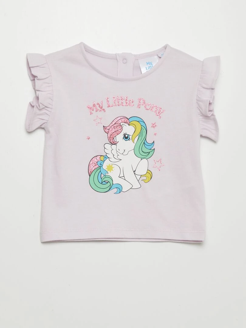 Ensemble tee shirt + legging 'My little poney'   Violet