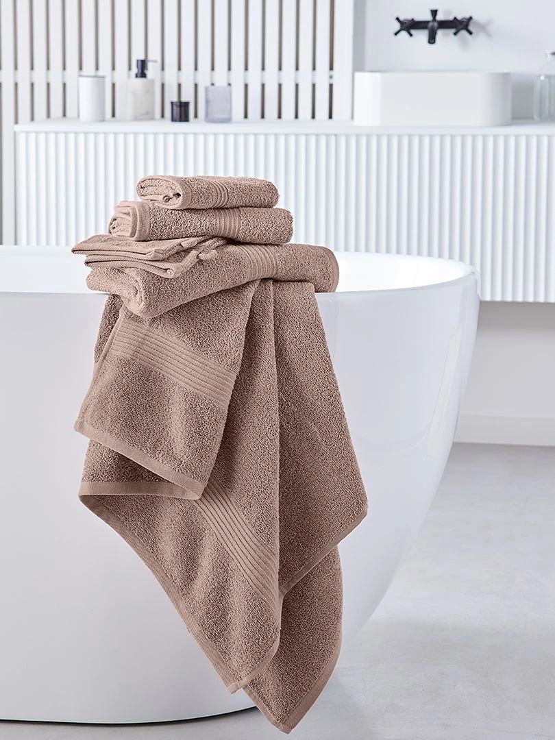 Maxi drap de bain 90 x 150 cm rose sable