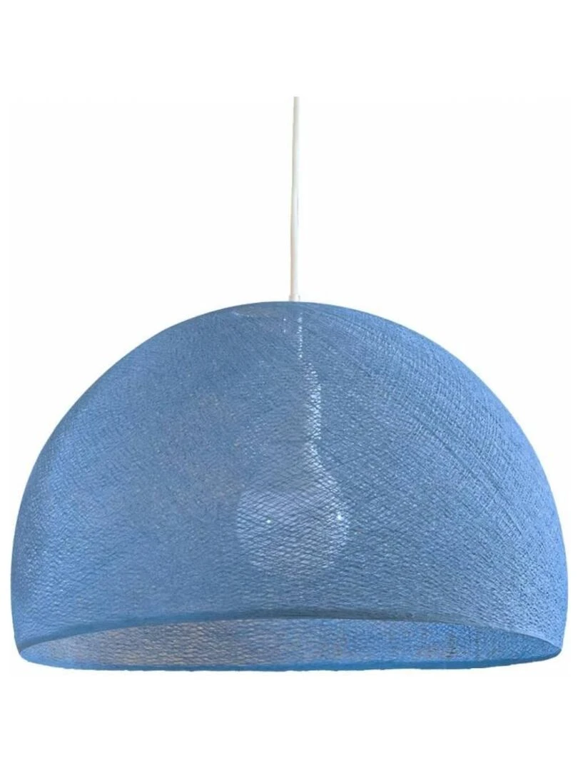 Abat jour coupole denim 67 avec suspension simple Bleu céladon