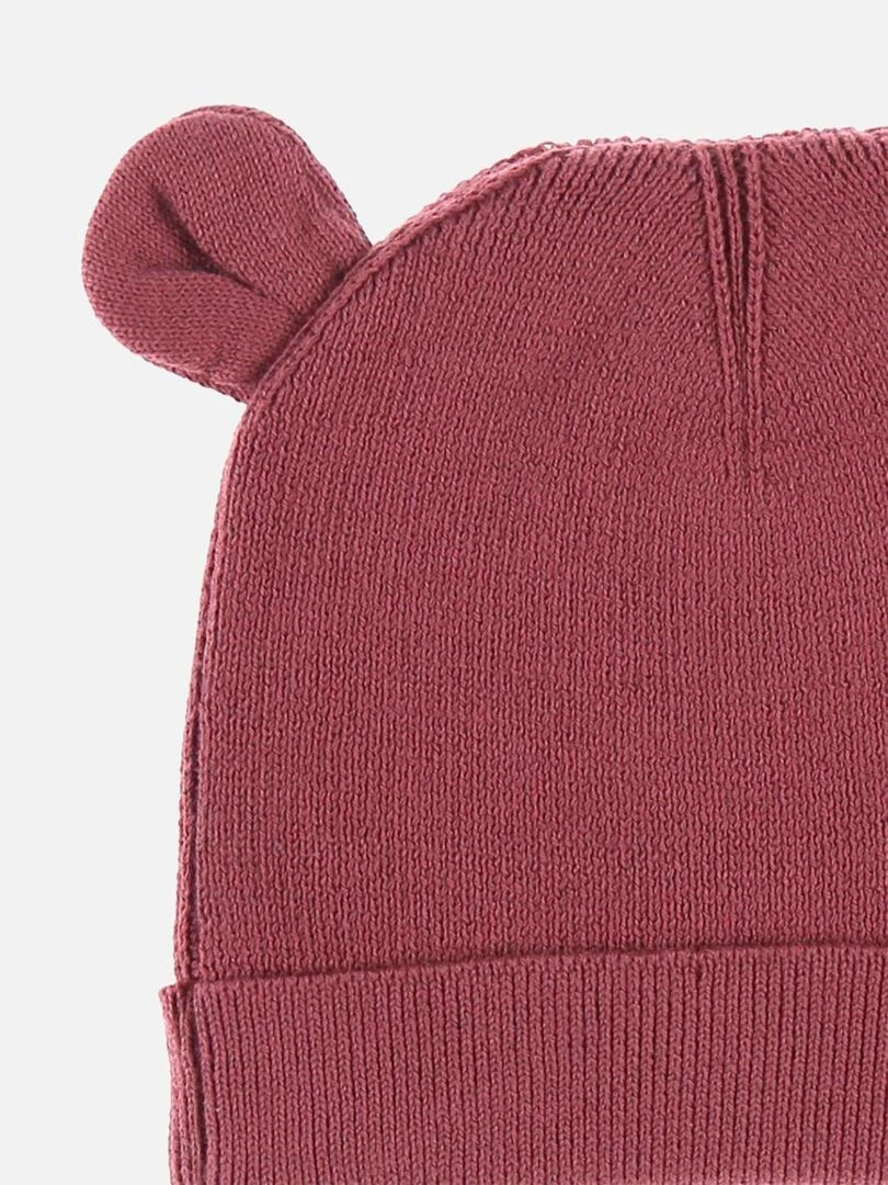 Bonnet en tricot  lie de vin   Noukie's   Rouge
