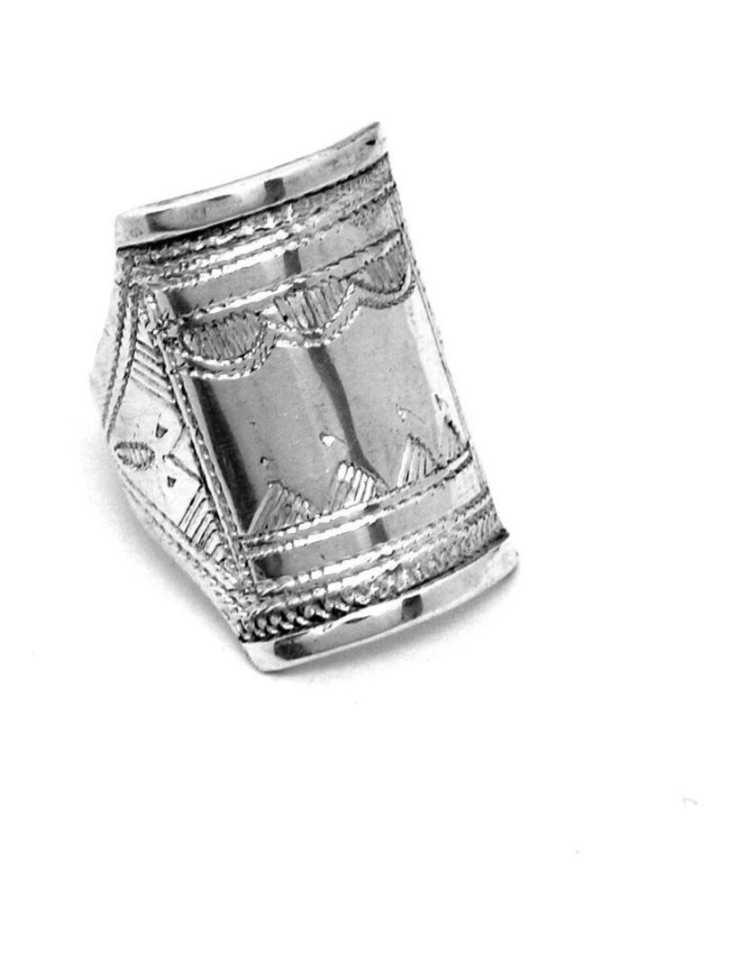 Bague ethnique Touareg chevalière Bijoucolor Argent