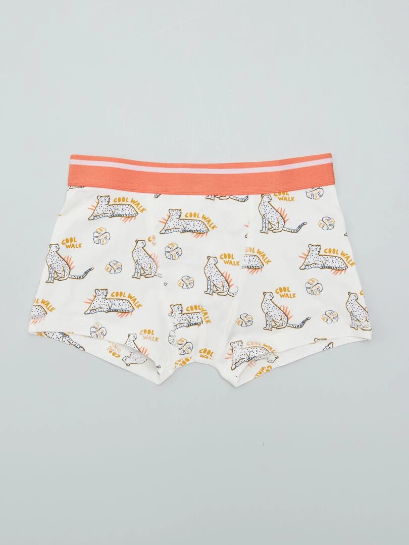 Lot de 3 boxers   Blanc/vert
