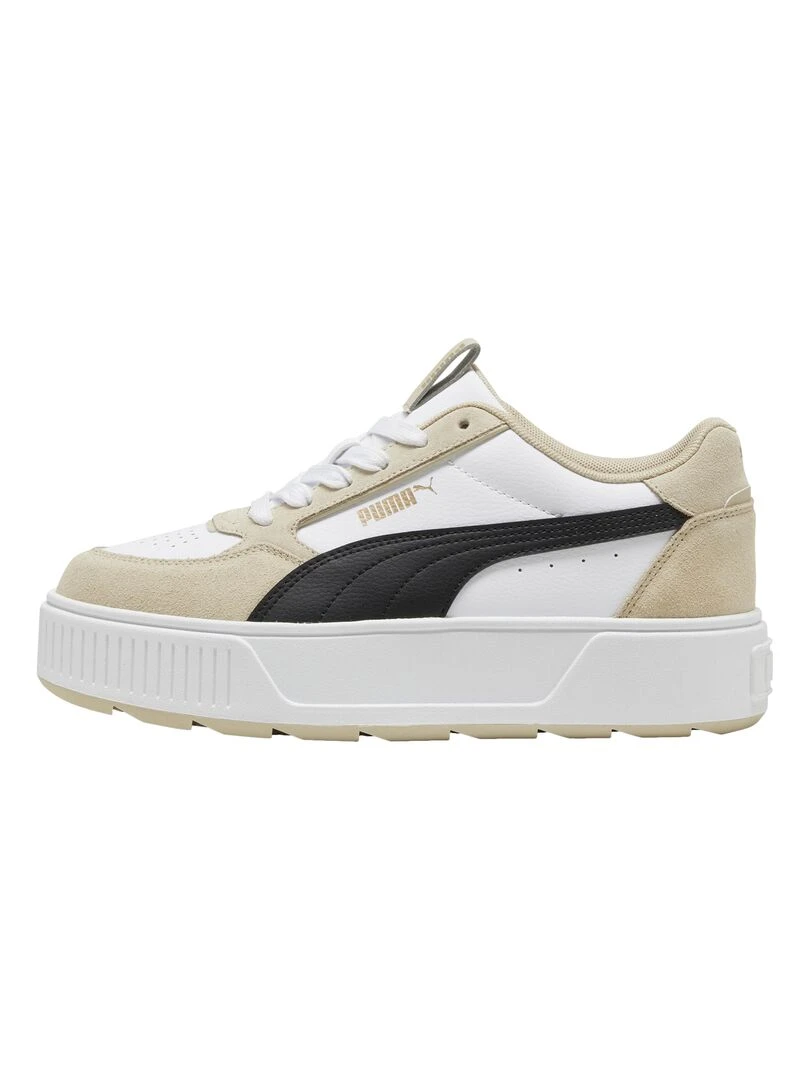 Basket Basse Cuir Puma Karmen Rebelle SD Blanc