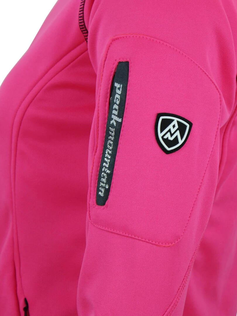 Blouson polarshell femme AMARO   Rose fushia