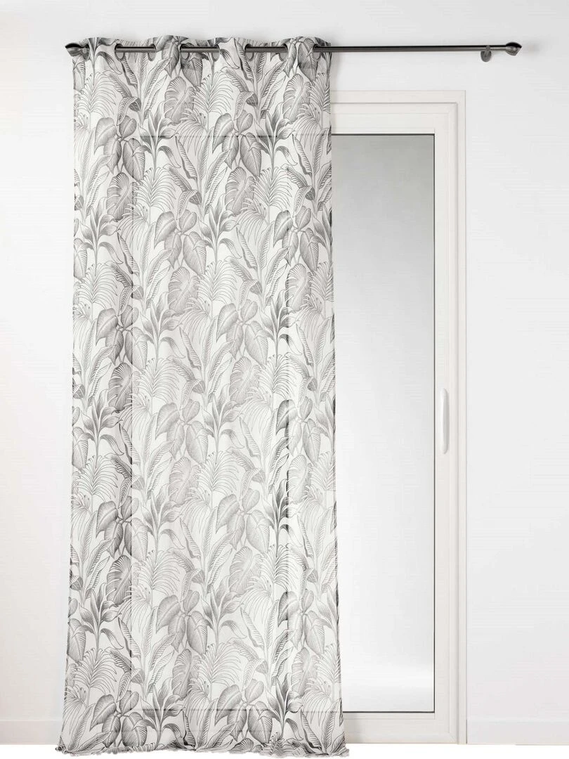 Rideau voile sable Cabana   Noir