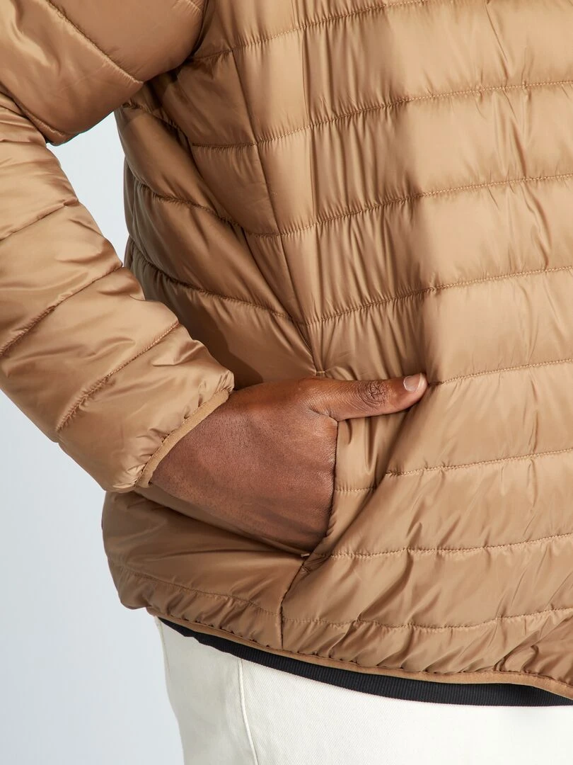 Doudoune en bouteilles recyclées   Marron