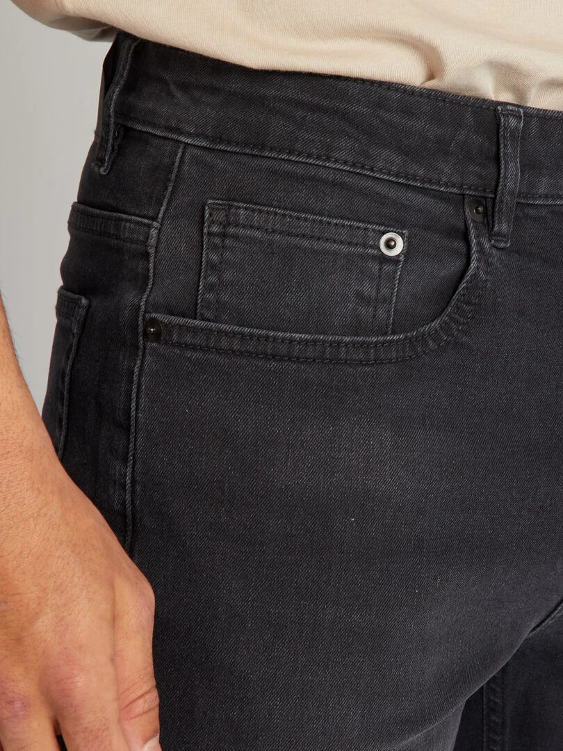 Jean slim   L32   Noir délavé