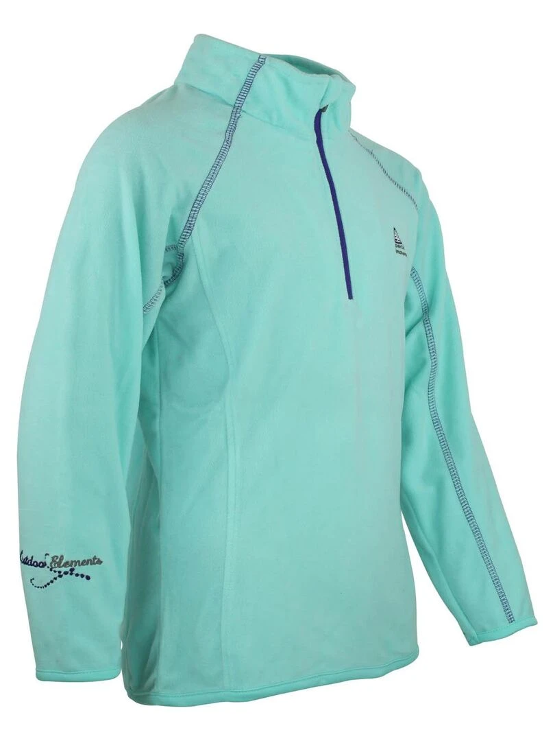 Sweat polaire fille FAFINE   PEAK MOUNTAIN   Bleu turquoise