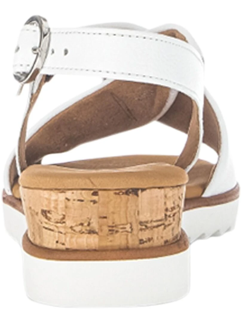 Sandale Cuir Gabor Lammnappa   Blanc