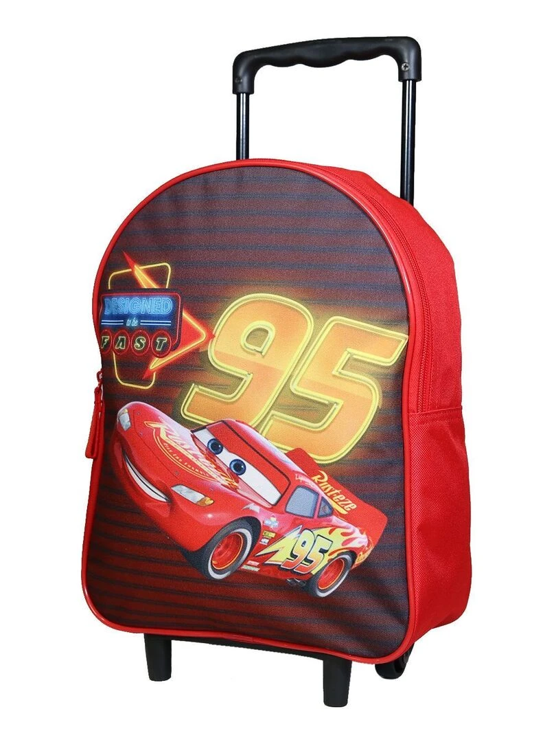 BAGTROTTER Sac à dos à roulettes 31 cm Disney Cars Rouge Rouge